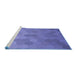 Sideview of Machine Washable Transitional Purple Rug, wshpat3743blu