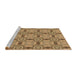 Sideview of Machine Washable Transitional Orange Rug, wshpat3744brn
