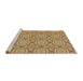 Sideview of Machine Washable Transitional Orange Rug, wshpat3745brn