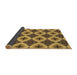 Thickness of Patterned Saddle Brown Rug, pat3746brn