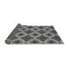 Thickness of Patterned Gunmetal Gray Rug, pat3746gry