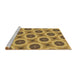 Sideview of Machine Washable Transitional Orange Rug, wshpat3747brn