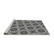 Sideview of Machine Washable Transitional Grey Gray Rug, wshpat3747gry