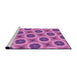 Sideview of Machine Washable Transitional Violet Purple Rug, wshpat3747pur