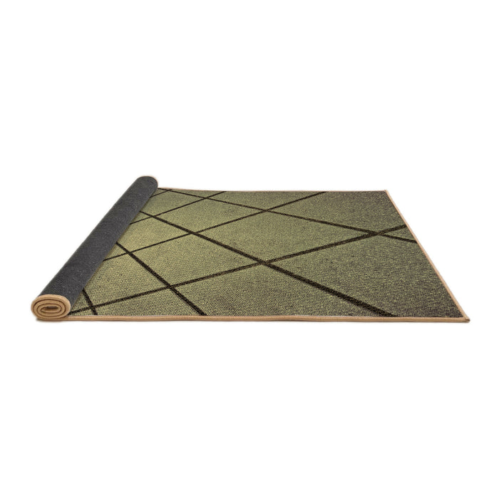 Thickness of Patterned Coffee Brown Rug, pat3749brn