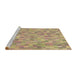 Sideview of Machine Washable Transitional Petra Gold Brown Rug, wshpat3750brn