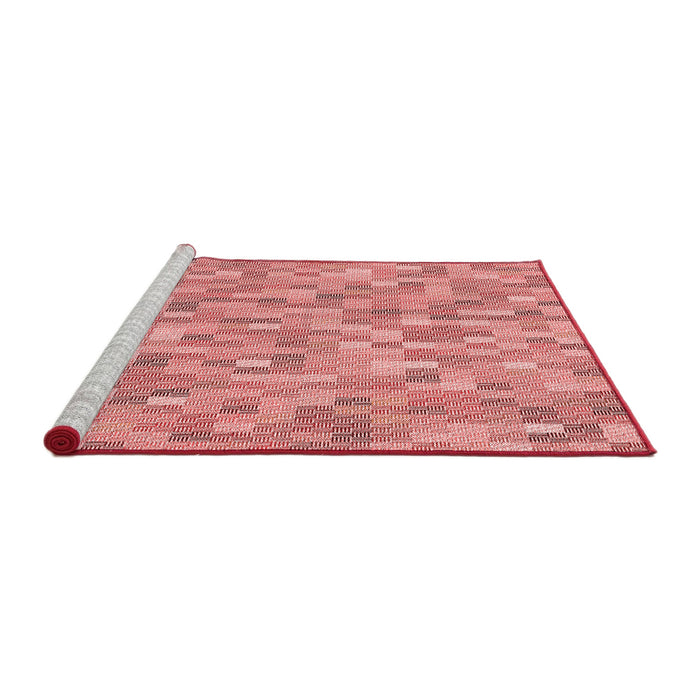 Sideview of Machine Washable Transitional Red Rug, wshpat3750rd