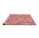 Sideview of Machine Washable Transitional Red Rug, wshpat3750rd