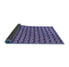 Thickness of Patterned Deep Periwinkle Purple Rug, pat3751blu
