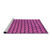 Sideview of Machine Washable Transitional Medium Violet Red Pink Rug, wshpat3751pur