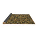 Thickness of Patterned Cinnamon Brown Rug, pat3752brn