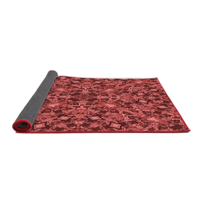Thickness of Patterned Red Rug, pat3752rd