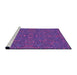 Sideview of Machine Washable Transitional Jasmine Purple Rug, wshpat3753pur