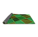 Thickness of Patterned Army Green Rug, pat3754grn