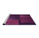 Sideview of Machine Washable Transitional Plum Purple Rug, wshpat3755pur