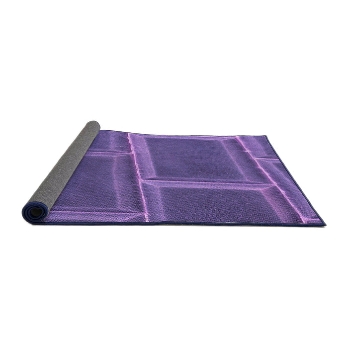 Thickness of Patterned Amethyst Purple Rug, pat3756pur