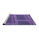 Sideview of Machine Washable Transitional Amethyst Purple Rug, wshpat3756pur