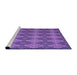 Sideview of Machine Washable Transitional Amethyst Purple Rug, wshpat3757pur