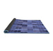 Thickness of Patterned Sky Blue Rug, pat3758blu