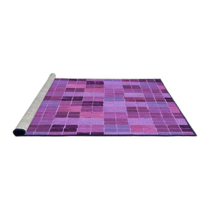 Sideview of Machine Washable Transitional Purple Rug, wshpat3758pur