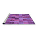 Sideview of Machine Washable Transitional Purple Rug, wshpat3758pur