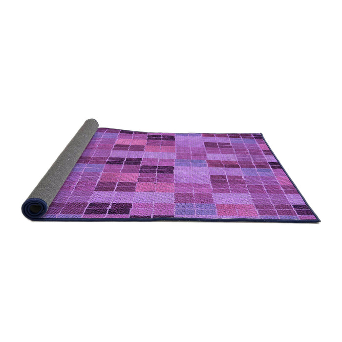 Thickness of Patterned Purple Rug, pat3758pur