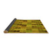 Thickness of Patterned Dark Bisque Brown Rug, pat3758yw