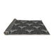 Thickness of Patterned Charcoal Black Rug, pat376gry