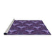 Sideview of Machine Washable Transitional Medium Purple Rug, wshpat376pur