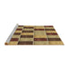 Sideview of Machine Washable Transitional Golden Gold Rug, wshpat3760brn