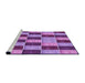 Sideview of Machine Washable Transitional Dark Magenta Purple Rug, wshpat3760pur