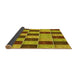 Thickness of Patterned Saddle Brown Rug, pat3760yw