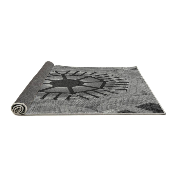 Thickness of Patterned Gray Rug, pat3761gry