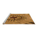 Sideview of Machine Washable Transitional Mahogany Brown Rug, wshpat3761org