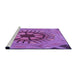 Sideview of Machine Washable Transitional Purple Rug, wshpat3761pur