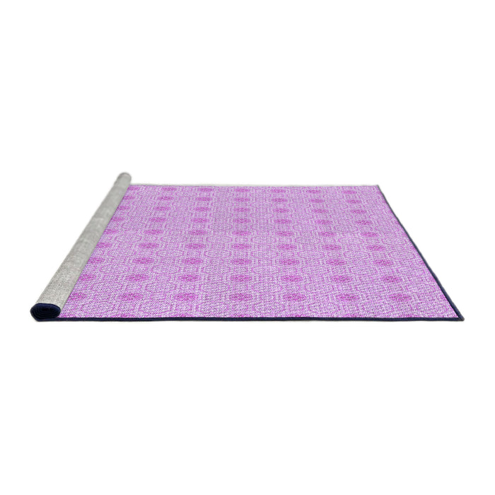 Sideview of Machine Washable Transitional Purple Rug, wshpat3763pur