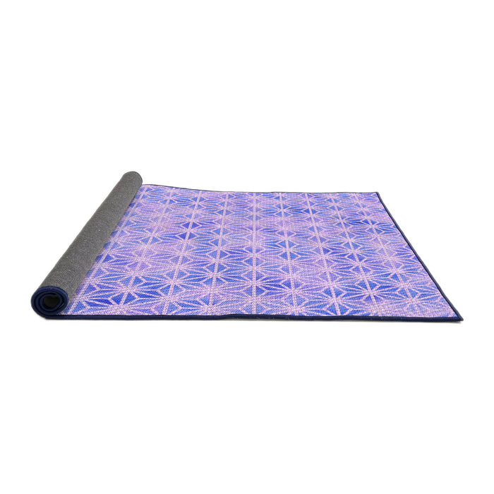 Thickness of Patterned Purple Rug, pat3765pur