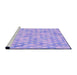 Sideview of Machine Washable Transitional Purple Rug, wshpat3765pur