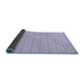 Thickness of Patterned Purple Mimosa Purple Rug, pat3767blu