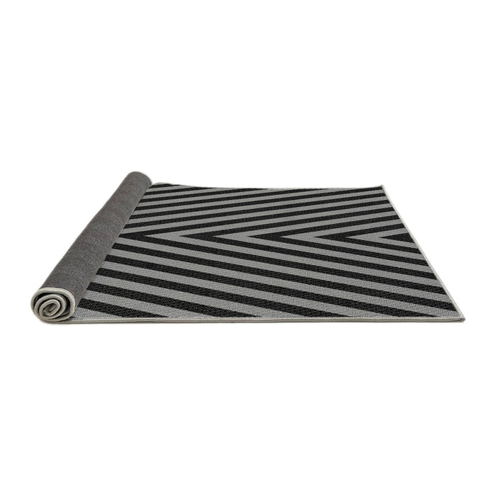 Thickness of Patterned Midnight Gray Rug, pat3768gry