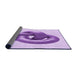 Thickness of Patterned Purple Rug, pat3769pur