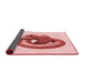 Thickness of Patterned Red Rug, pat3769rd