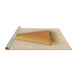 Sideview of Machine Washable Transitional Golden Blonde Gold Rug, wshpat3771brn