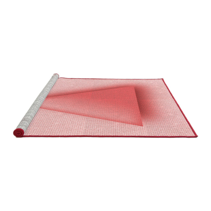 Sideview of Machine Washable Transitional Pink Rug, wshpat3771rd
