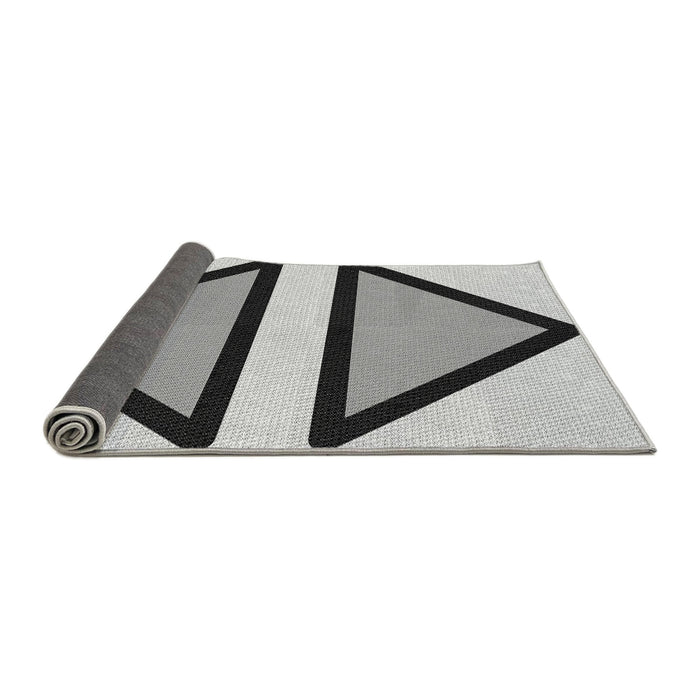 Thickness of Patterned Ash Gray Rug, pat3772gry