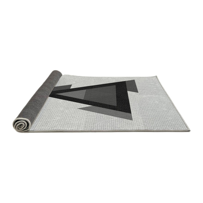 Thickness of Patterned Platinum Gray Rug, pat3773gry
