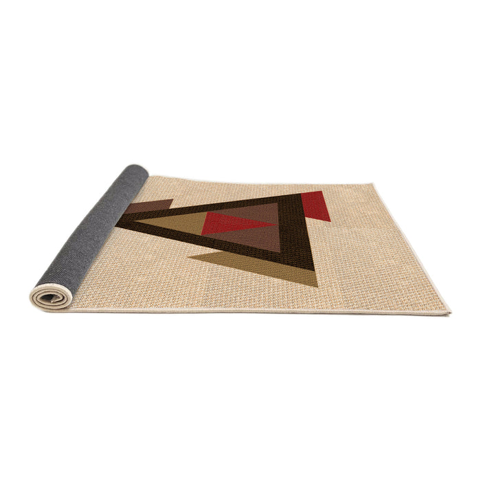 Thickness of Patterned Light Brown Rug, pat3773org