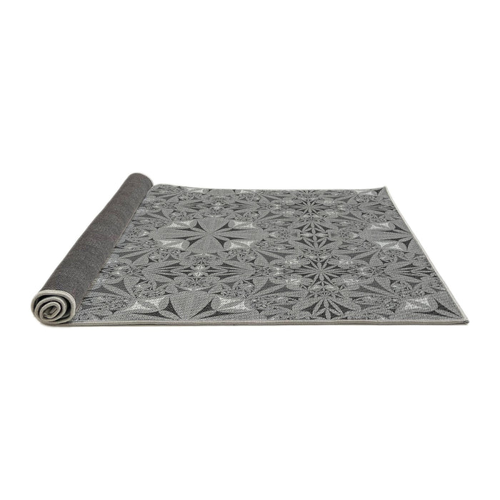 Thickness of Patterned Ash Gray Rug, pat3774gry