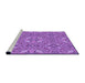 Sideview of Machine Washable Transitional Purple Rug, wshpat3774pur