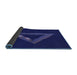 Thickness of Patterned DarkBlue Rug, pat3777blu